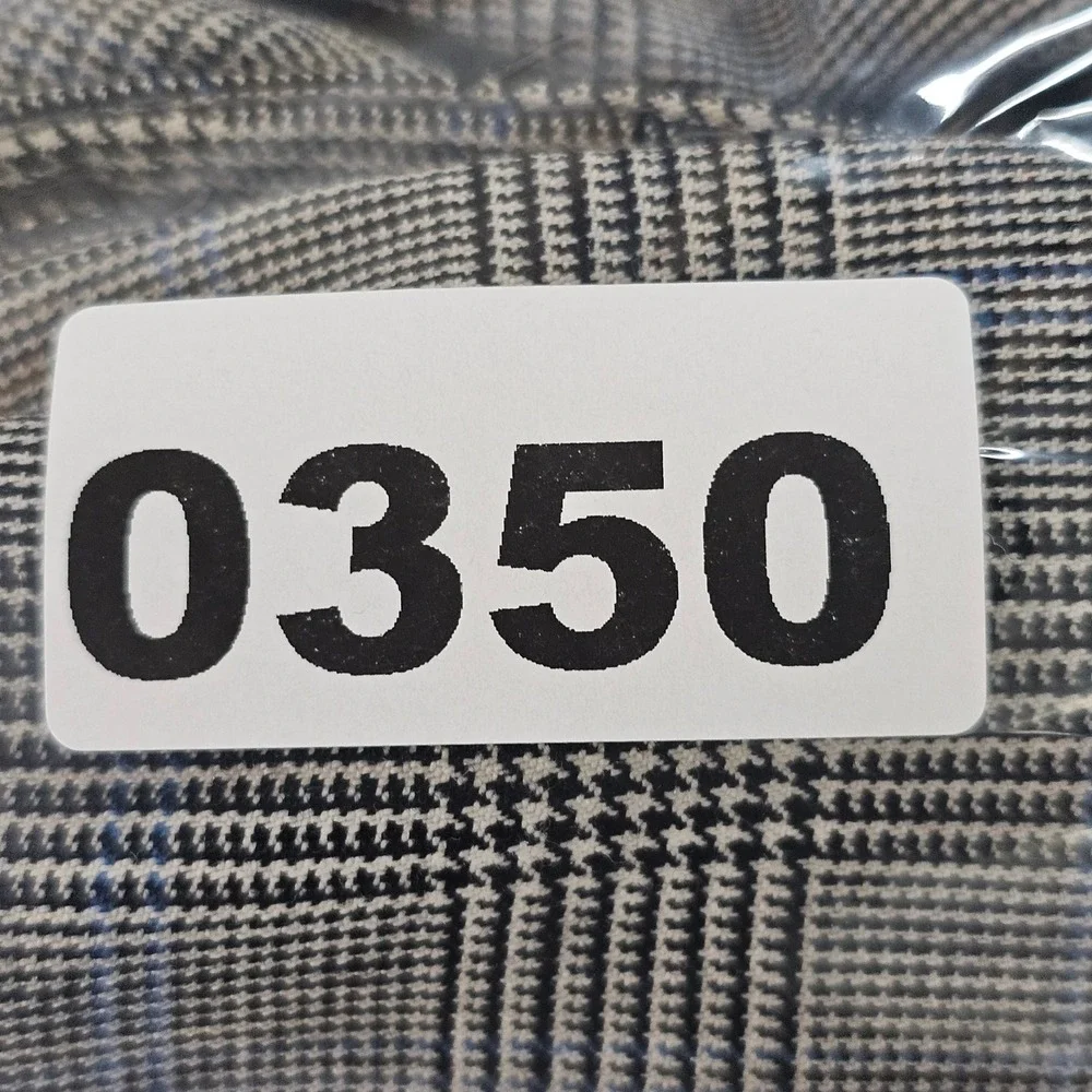Major Glen Plaid Trousers Mens 31x28 Grey Blue Check Straight Leg Tailored Pants